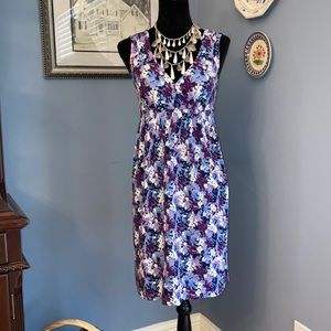 NWOT Loft “Wisteria” print dress